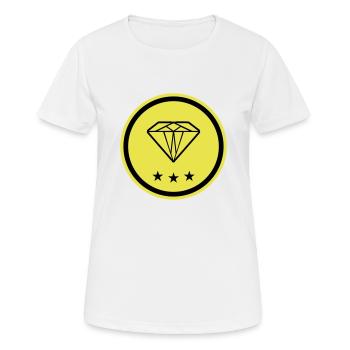 Diamond Symbol - Women's Breathable T-Shirt - white - Front - AI Model Female 172 dark (172cm)