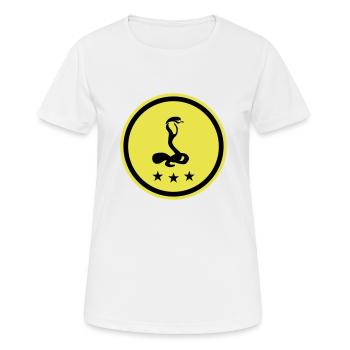 Snake Cobra - Women's Breathable T-Shirt - white - Front - AI Model Female 172 dark (172cm)