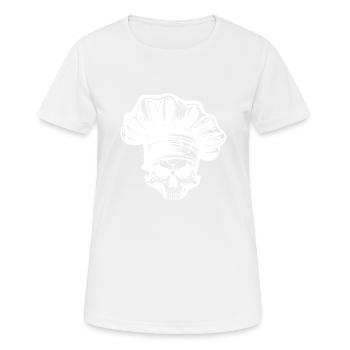 Chef Skeleton Chef - T-shirt respirant Femme - blanc - Devant - AI Model Female 172 dark (172cm)