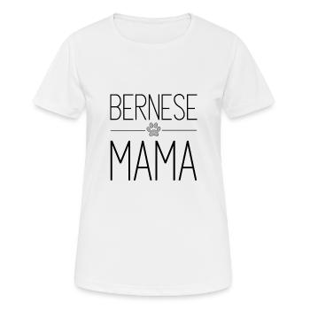 Minimalist Bernese Mama Gifts for Berner Lovers - Women's Breathable T-Shirt - white - Front - AI Model Female 172 dark (172cm)