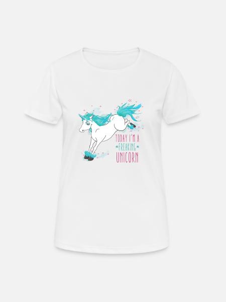 Today I´m a freaking unicorn - Women's Breathable T-Shirt - white