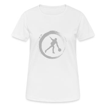 bowling - T-shirt respirant Femme - blanc - Devant - AI Model Female 172 dark (172cm)