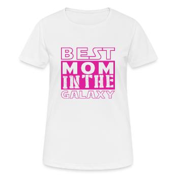 Best mom - Frauen T-Shirt atmungsaktiv - Weiß - Vorne - AI Model Female 172 dark (172cm)