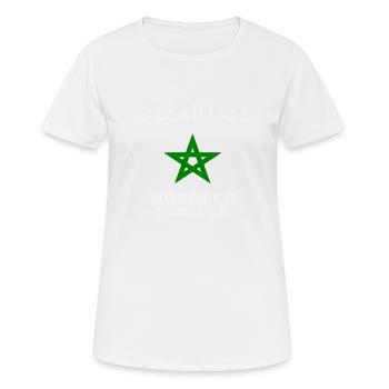 Maroc - Maroc - Maroc pour toujours - T-shirt respirant Femme - blanc - Devant - AI Model Female 172 dark (172cm)