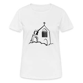 Église - T-shirt respirant Femme - blanc - Devant - AI Model Female 172 dark (172cm)