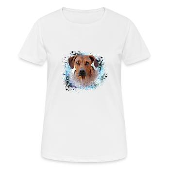 rhodesianridgeback, chien, race de chien, graffiti - T-shirt respirant Femme - blanc - Devant - AI Model Female 172 dark (172cm)