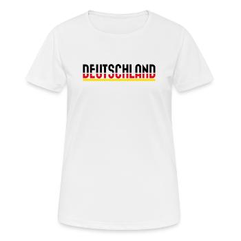 Allemagne - T-shirt respirant Femme - blanc - Devant - AI Model Female 172 dark (172cm)