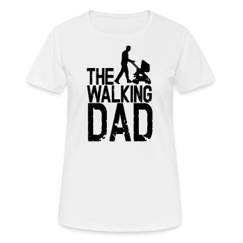 The Walking Dad - Women's Breathable T-Shirt - white - Front - AI Model Female 172 dark (172cm)