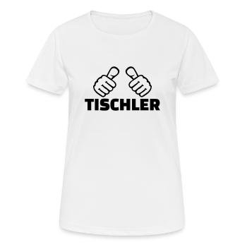 Tischler - Frauen T-Shirt atmungsaktiv - Weiß - Vorne - AI Model Female 172 dark (172cm)
