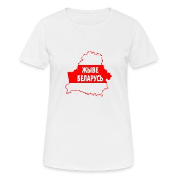 Belarus original merch - Women's Breathable T-Shirt - white - Front - AI Model Female 172 dark (172cm)