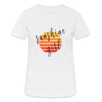 Sonnenschein Mädchen - Frauen T-Shirt atmungsaktiv - Weiß - Vorne - AI Model Female 172 dark (172cm)