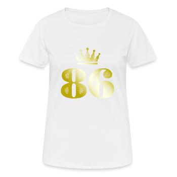 86 Number Crown Gold - Women's Breathable T-Shirt - white - Front - AI Model Female 172 dark (172cm)