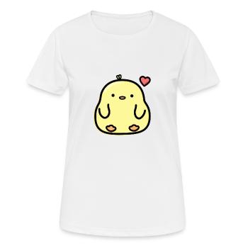 Poussin - T-shirt respirant Femme - blanc - Devant - AI Model Female 172 dark (172cm)