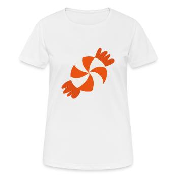Bonbons - T-shirt respirant Femme - blanc - Devant - AI Model Female 172 dark (172cm)