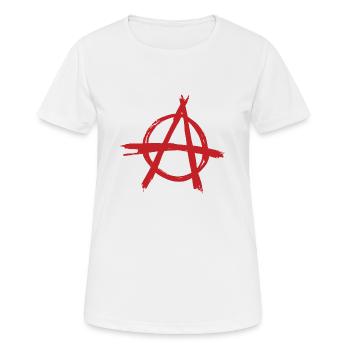 Anarchie - T-shirt respirant Femme - blanc - Devant - AI Model Female 172 dark (172cm)