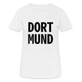 Dortmund - Frauen T-Shirt atmungsaktiv - Weiß - Vorne - AI Model Female 172 dark (172cm)