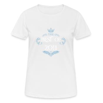 2011 best of - Frauen T-Shirt atmungsaktiv - Weiß - Vorne - AI Model Female 172 dark (172cm)