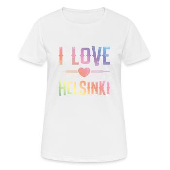 J’adore Helsinki - T-shirt respirant Femme - blanc - Devant - AI Model Female 172 dark (172cm)