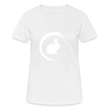 lièvre - T-shirt respirant Femme - blanc - Devant - AI Model Female 172 dark (172cm)