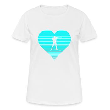 biathlon - Women's Breathable T-Shirt - white - Front - AI Model Female 172 dark (172cm)