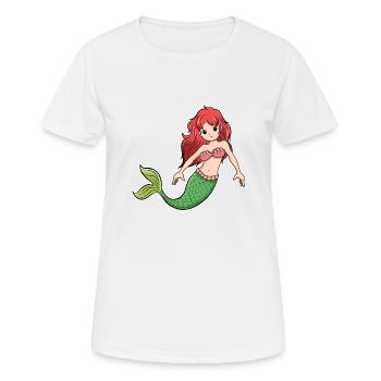 Mermaid - Women's Breathable T-Shirt - white - Front - AI Model Female 172 dark (172cm)