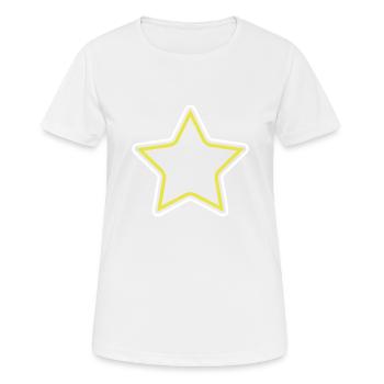Symbole de l’étoile - T-shirt respirant Femme - blanc - Devant - AI Model Female 172 dark (172cm)
