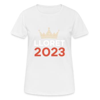 Lloret de Mar 2023 - T-shirt respirant Femme - blanc - Devant - AI Model Female 172 dark (172cm)