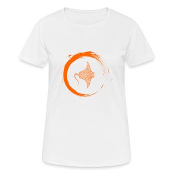 skate - Women's Breathable T-Shirt - white - Front - AI Model Female 172 dark (172cm)