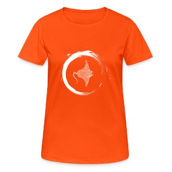 skate - Women's Breathable T-Shirt - neon orange - Front - AI Model Female 172 dark (172cm)