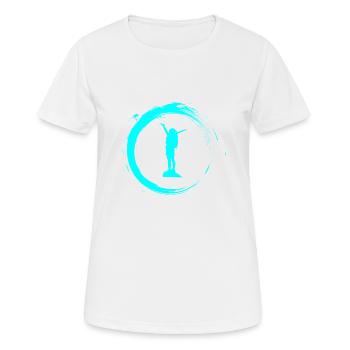 Reise - Frauen T-Shirt atmungsaktiv - Weiß - Vorne - AI Model Female 172 dark (172cm)