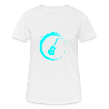 Gitarre - Frauen T-Shirt atmungsaktiv - Weiß - Vorne - AI Model Female 172 dark (172cm)