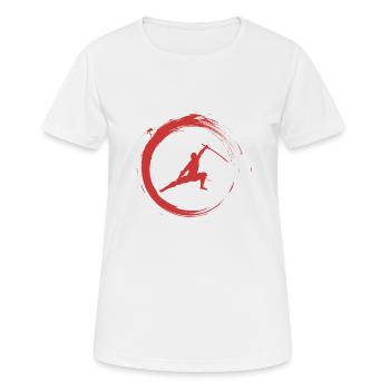 Ninja - T-shirt respirant Femme - blanc - Devant - AI Model Female 172 dark (172cm)