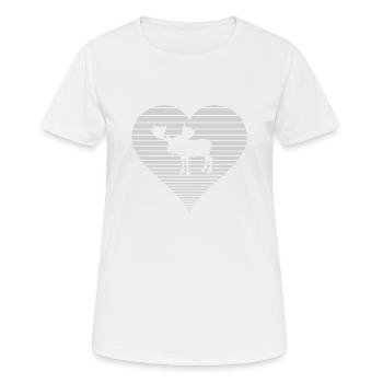 Moose - Women's Breathable T-Shirt - white - Front - AI Model Female 172 dark (172cm)