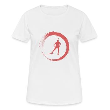 biathlon - Women's Breathable T-Shirt - white - Front - AI Model Female 172 dark (172cm)