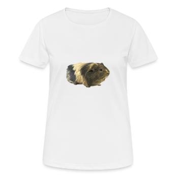 Cochon d'Inde - T-shirt respirant Femme - blanc - Devant - AI Model Female 172 dark (172cm)