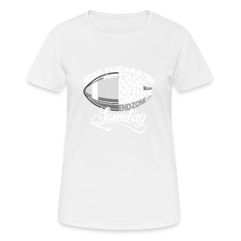 Jeden Verdammten Sonntag American Football - Frauen T-Shirt atmungsaktiv - Weiß - Vorne - AI Model Female 172 dark (172cm)