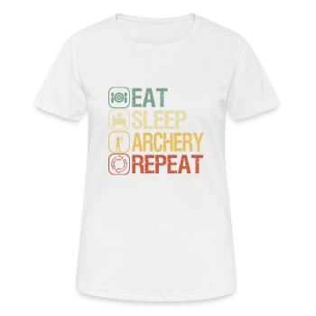 Archer - T-shirt respirant Femme - blanc - Devant - AI Model Female 172 dark (172cm)