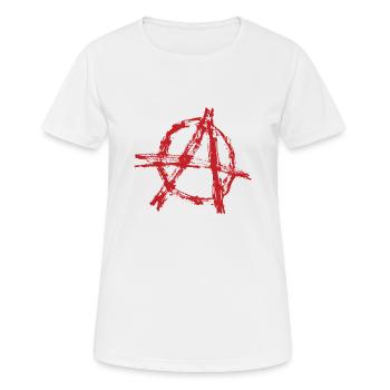 Anarchie - T-shirt respirant Femme - blanc - Devant - AI Model Female 172 dark (172cm)