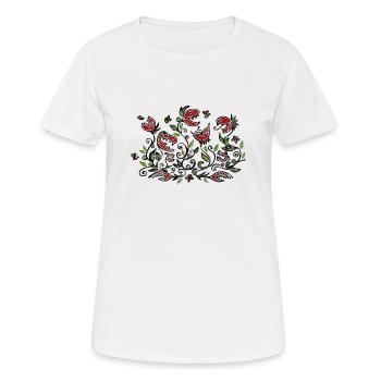 Carnivore, Plante carnivore, Style grunge - T-shirt respirant Femme - blanc - Devant - AI Model Female 172 dark (172cm)