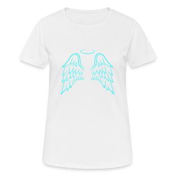 Ange ailes aile ange - T-shirt respirant Femme - blanc - Devant - AI Model Female 172 dark (172cm)