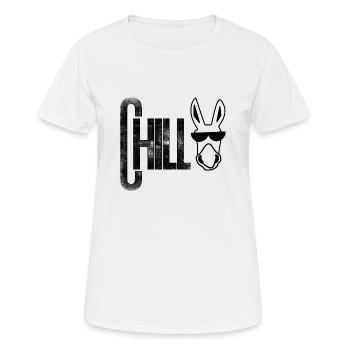 Chilly Donkey - Black - Women's Breathable T-Shirt - white - Front - AI Model Female 172 dark (172cm)