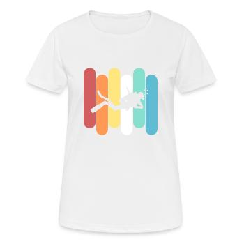 Diver - Women's Breathable T-Shirt - white - Front - AI Model Female 172 dark (172cm)