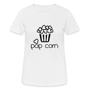 Popcorn - Women's Breathable T-Shirt - white - Front - AI Model Female 172 dark (172cm)