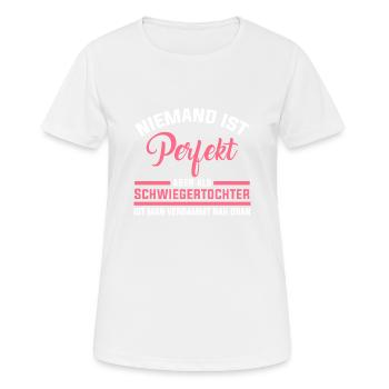 Perfekte Schwiegertochter - Frauen T-Shirt atmungsaktiv - Weiß - Vorne - AI Model Female 172 dark (172cm)