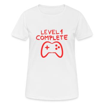1 Jahre alt Spielkonsole - Frauen T-Shirt atmungsaktiv - Weiß - Vorne - AI Model Female 172 dark (172cm)