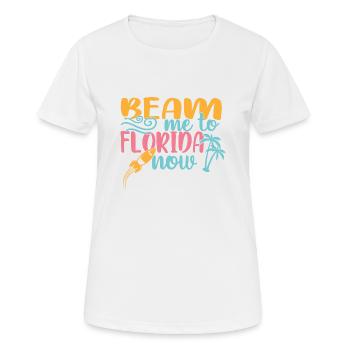 Florida - Women's Breathable T-Shirt - white - Front - AI Model Female 172 dark (172cm)