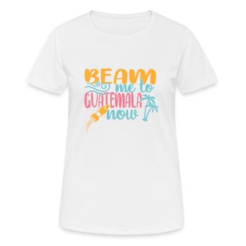 Guatemala - Frauen T-Shirt atmungsaktiv - Weiß - Vorne - AI Model Female 172 dark (172cm)