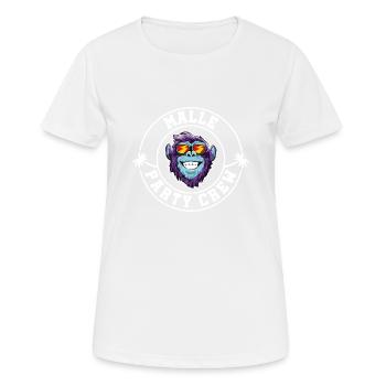 Malle Party Crew Monkey Monkey - Women's Breathable T-Shirt - white - Front - AI Model Female 172 dark (172cm)