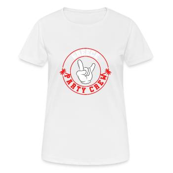 Équipage de la fête de grèce - T-shirt respirant Femme - blanc - Devant - AI Model Female 172 dark (172cm)