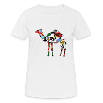 Camel - Women's Breathable T-Shirt - white - Front - AI Model Female 172 dark (172cm)